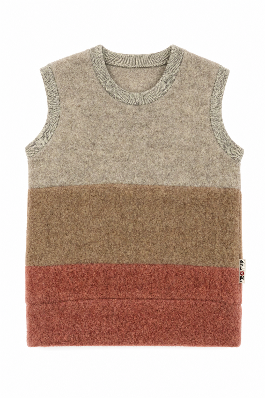 Wollfleece Pullunder für Babys in Größe 74/80, genäht in Berlin