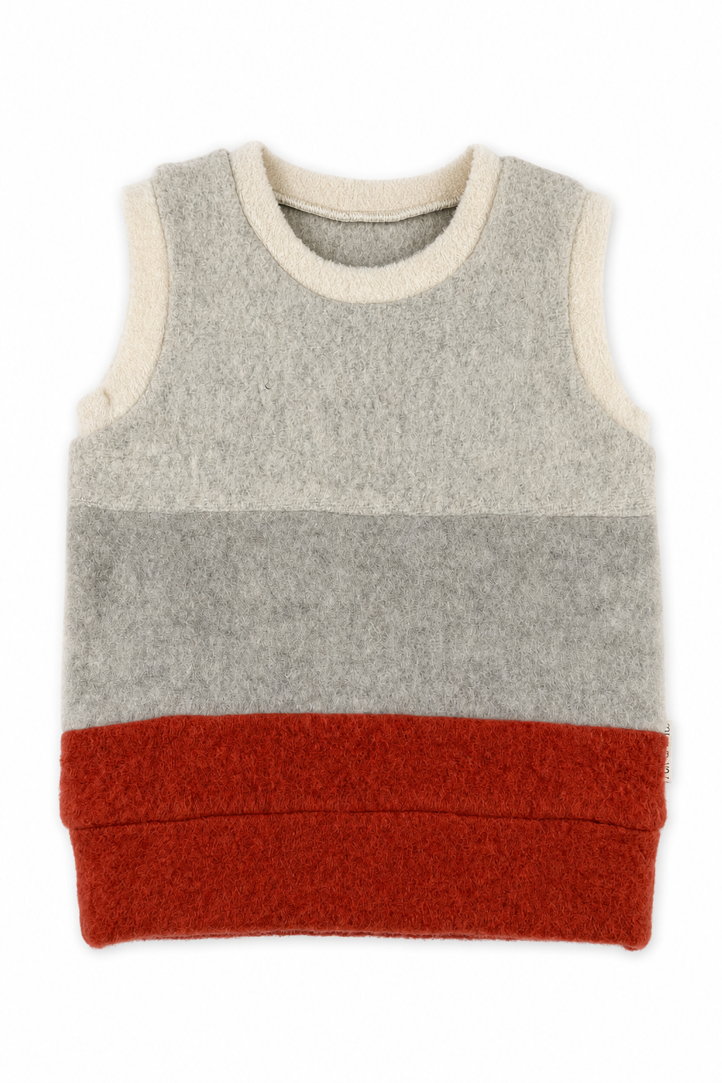 Wollfleece Pullunder für Babys in Größe 74/80, genäht in Berlin