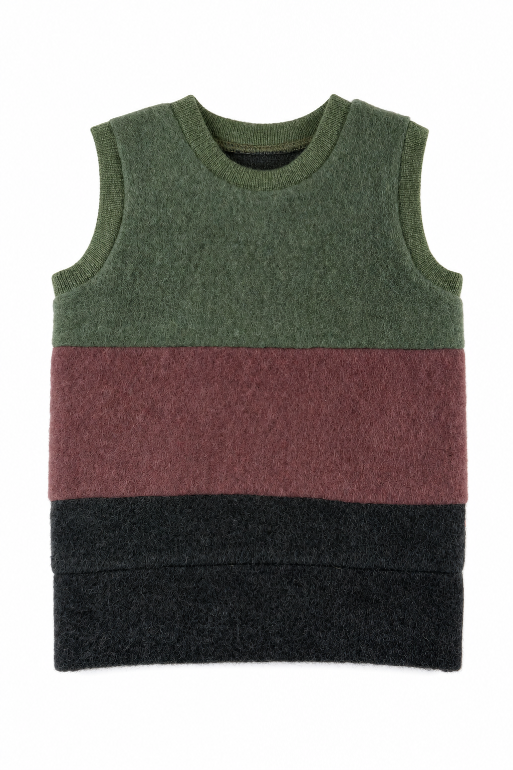 Wollfleece Pullunder für Babys in Größe 74/80, genäht in Berlin