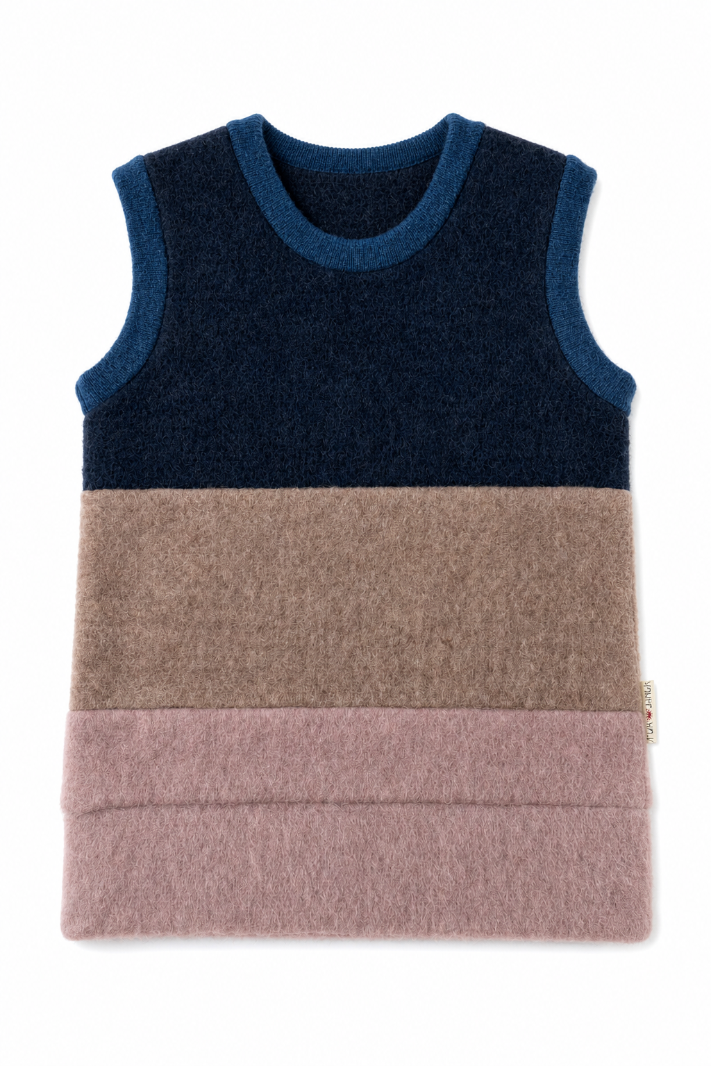 Wollfleece Pullunder für Babys in Größe 74/80, genäht in Berlin