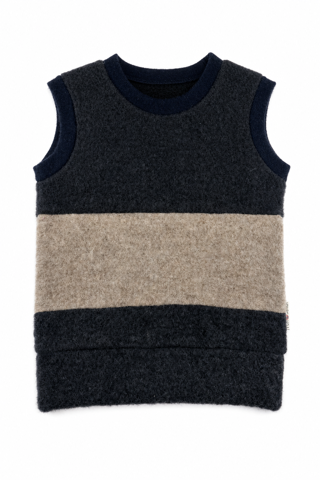 Wollfleece Pullunder für Babys in Größe 74/80, genäht in Berlin