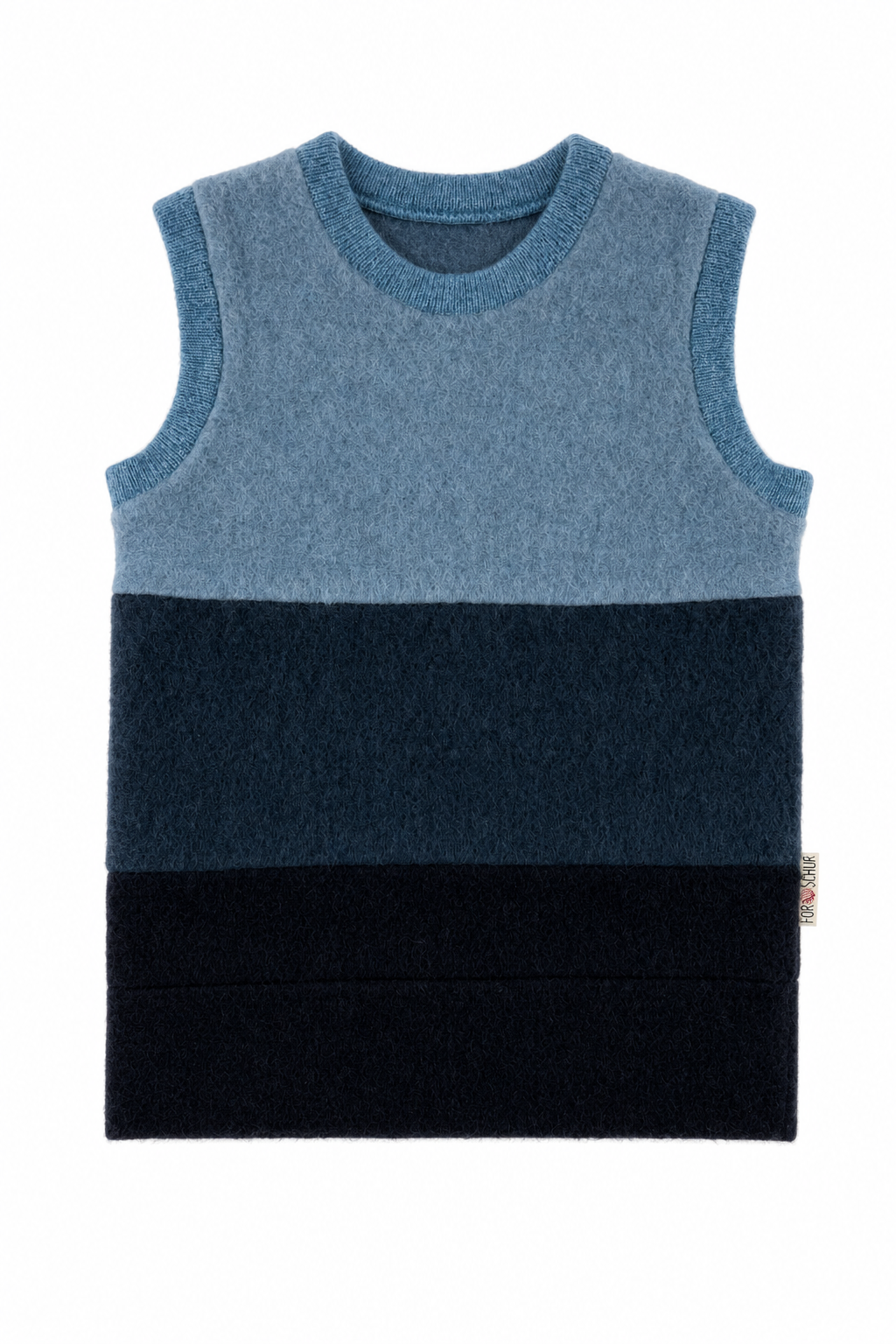 Wollfleece Pullunder für Babys in Größe 74/80, genäht in Berlin