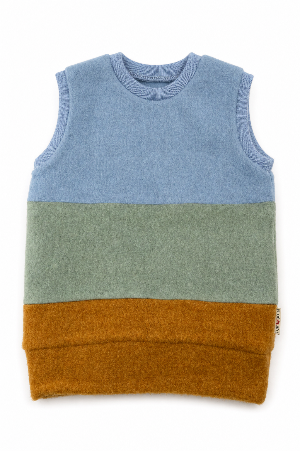 Wollfleece Pullunder für Babys in Größe 86/92, genäht in Berlin