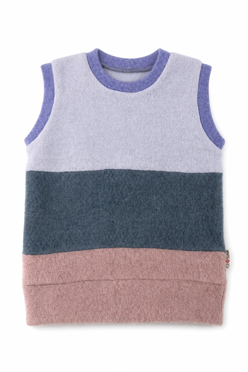 Wollfleece Pullunder für Babys in Größe 86/92, genäht in Berlin