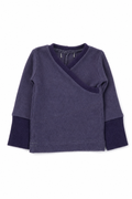 Kaschmir Baby Longsleeve in Lila, Größe 50/56, genäht in Berlin
