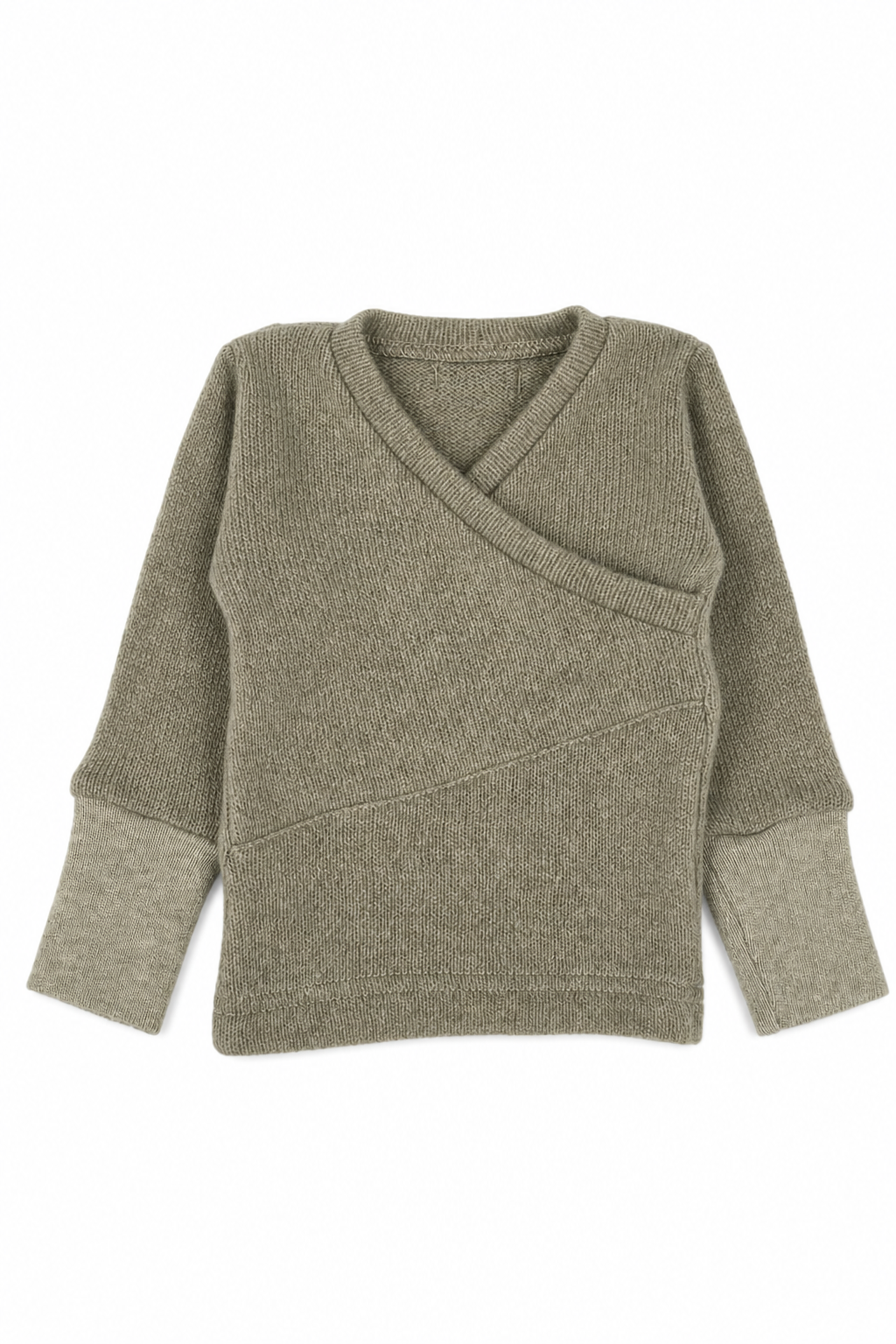 Kaschmir Baby Longsleeve in Braun, Größe 50/56, genäht in Berlin