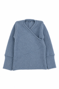 Kaschmir Baby Longsleeve in Blau, Größe 74/80, genäht in Berlin