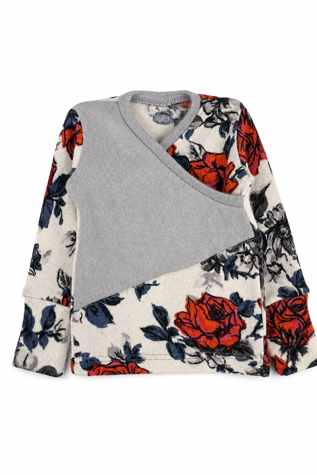 Buntes Kaschmir Baby Longsleeve in Größe 74/80, genäht in Berlin