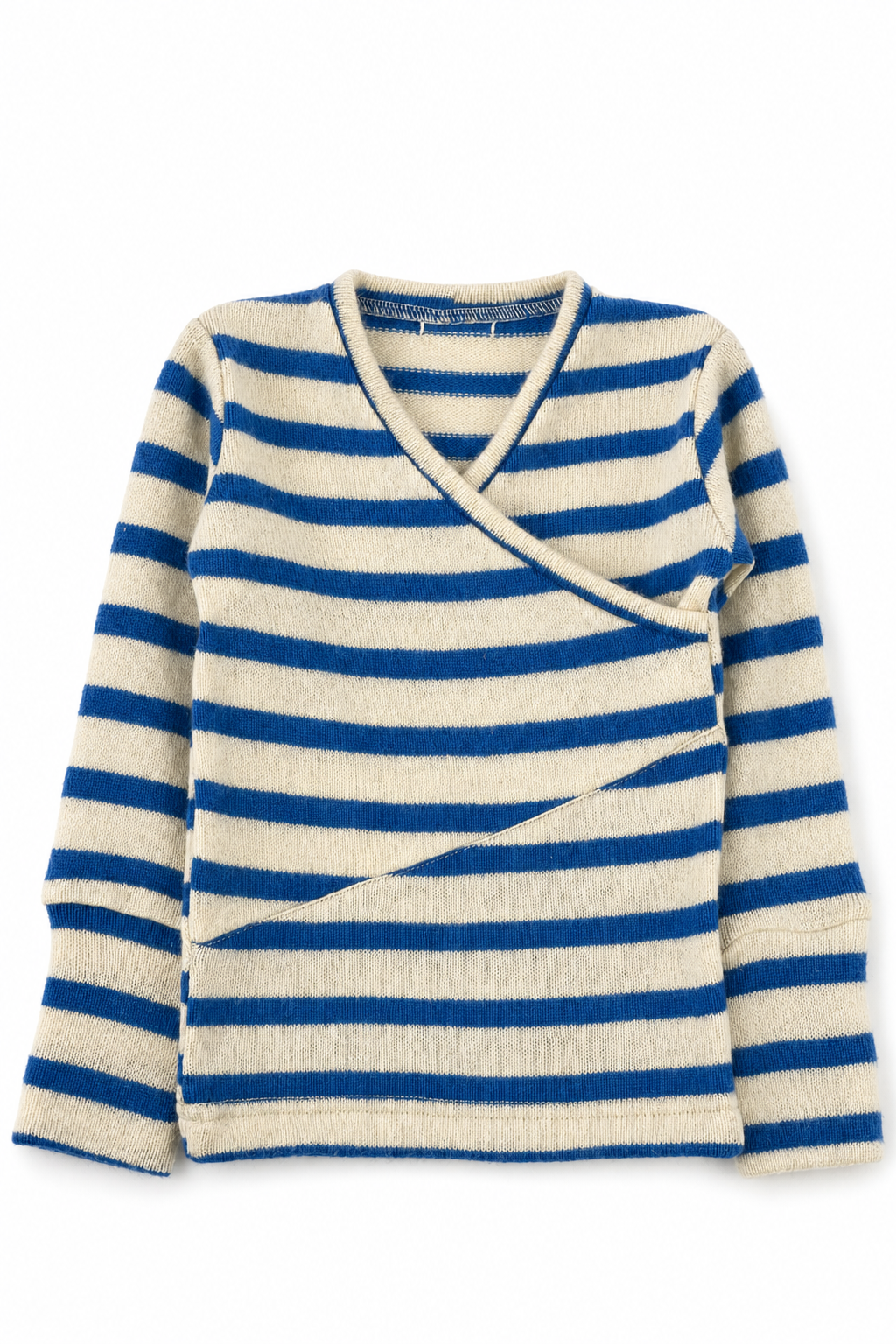 Kaschmir Baby Longsleeve in Blau, Größe 86/92, genäht in Berlin