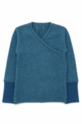 Kaschmir Baby Longsleeve in Blau, Größe 86/92, genäht in Berlin