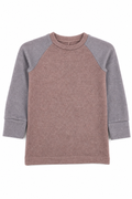 Kaschmir Kinder Longsleeve in Lila, Größe 86/92, genäht in Berlin