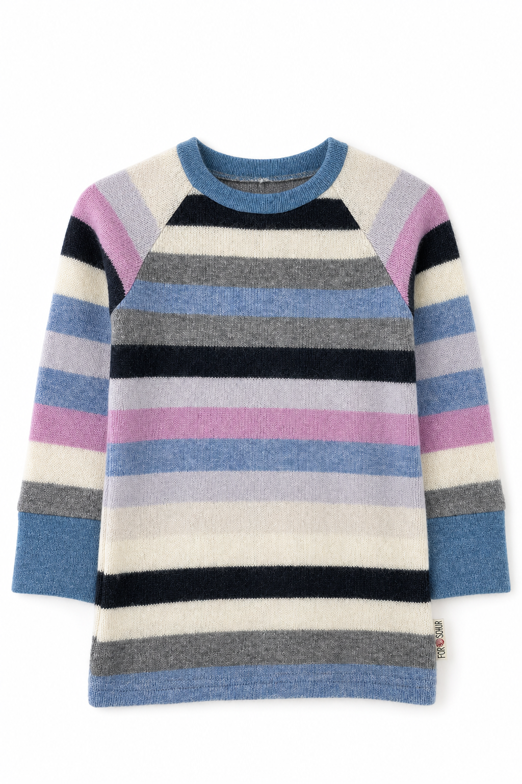 Buntes Kaschmir Kinder Longsleeve in Größe 86/92, genäht in Berlin