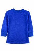 Kaschmir Kinder Longsleeve in Blau, Größe 86/92, genäht in Berlin