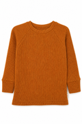 Kaschmir Kinder Longsleeve in Orange, Größe 86/92, genäht in Berlin