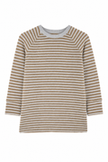 Kaschmir Kinder Longsleeve in Blau, Größe 98/104, genäht in Berlin