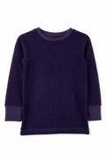 Kaschmir Kinder Longsleeve in Lila, Größe 98/104, genäht in Berlin