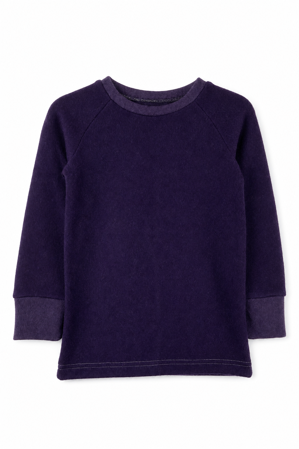 Kaschmir Kinder Longsleeve in Lila, Größe 98/104, genäht in Berlin