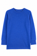 Kaschmir Kinder Longsleeve in Blau, Größe 110/116, genäht in Berlin