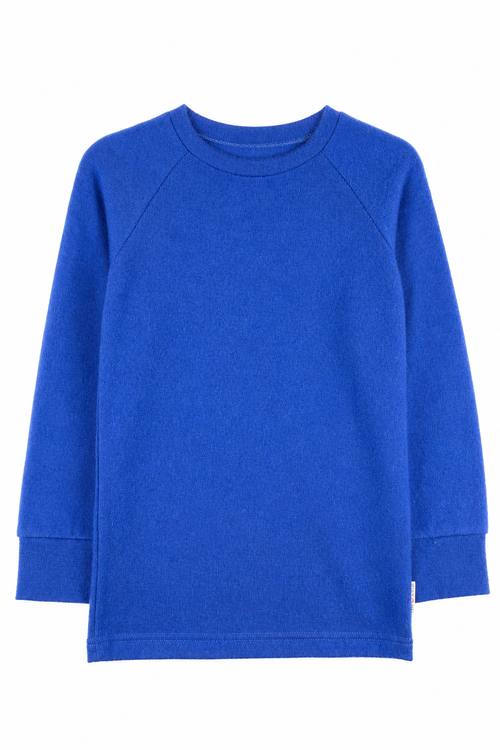 Kaschmir Kinder Longsleeve in Blau, Größe 110/116, genäht in Berlin