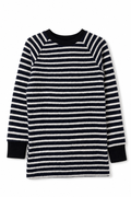Kaschmir Kinder Longsleeve in Blau, Größe 110/116, genäht in Berlin