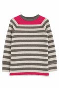 Kaschmir Kinder Longsleeve in Braun, Größe 110/116, genäht in Berlin
