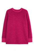 Kaschmir Kinder Longsleeve in Pink, Größe 122/128, genäht in Berlin