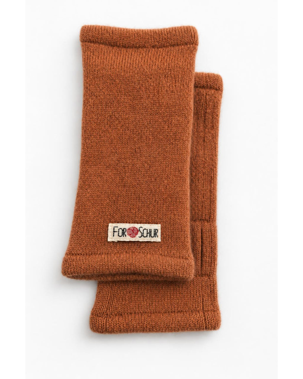 Kaschmir Handstulpen in Orange, genäht in Berlin