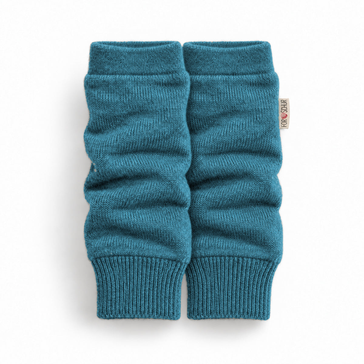 Kaschmir Stulpen für Babys in Blau, genäht in Berlin