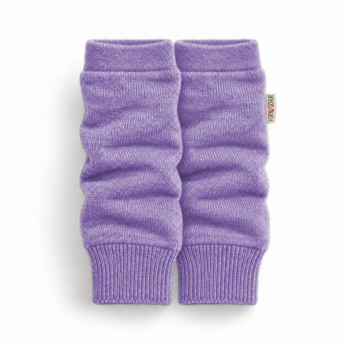 Kaschmir Stulpen für Babys in Lila, genäht in Berlin