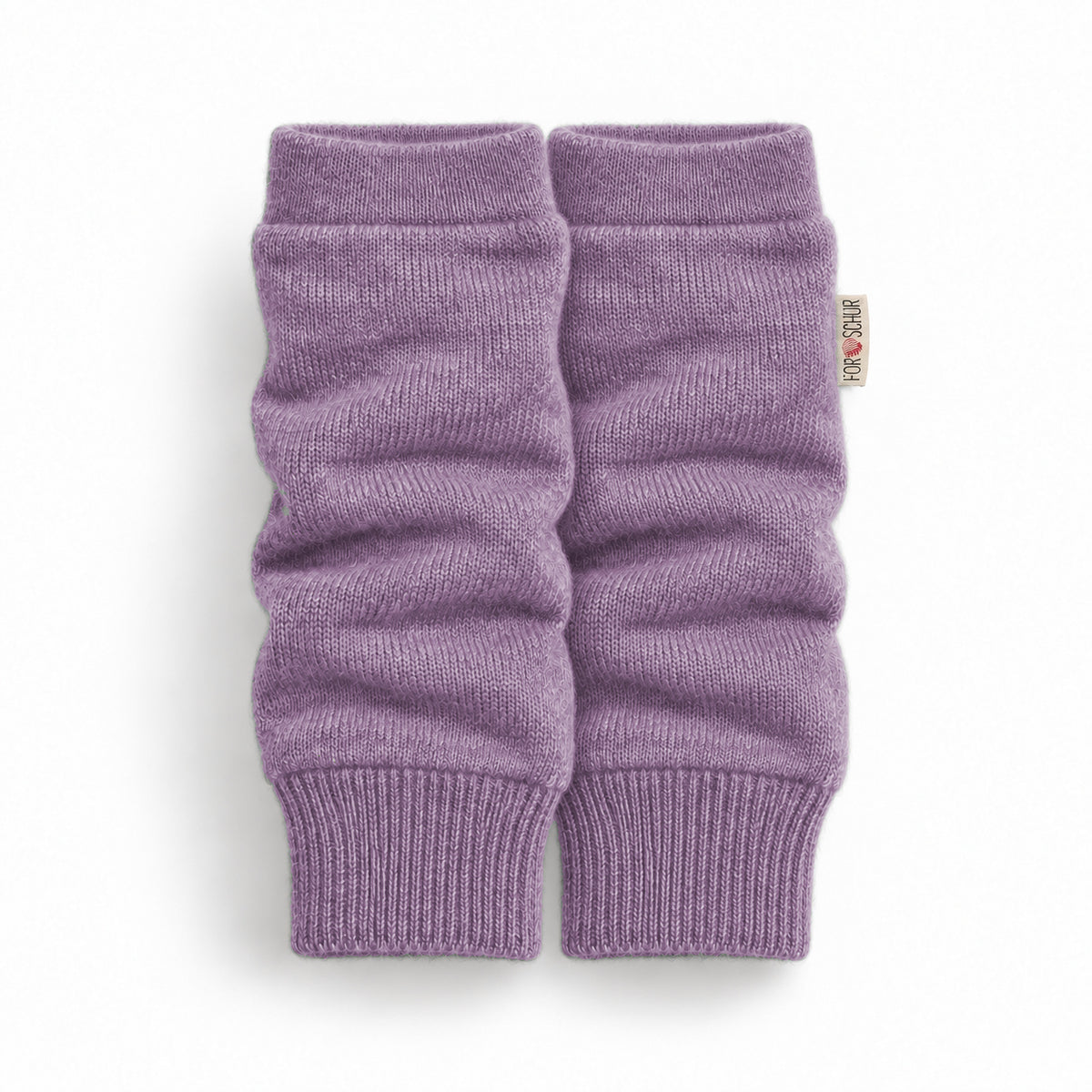 Kaschmir Stulpen für Babys in Lila, genäht in Berlin