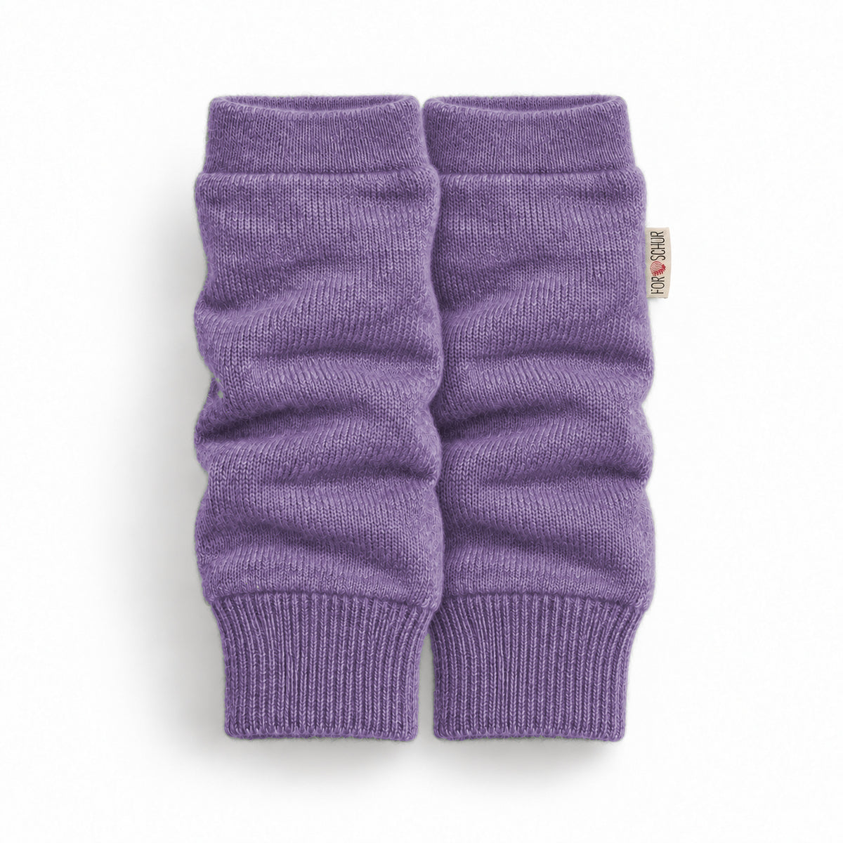 Kaschmir Stulpen für Babys in Lila, genäht in Berlin