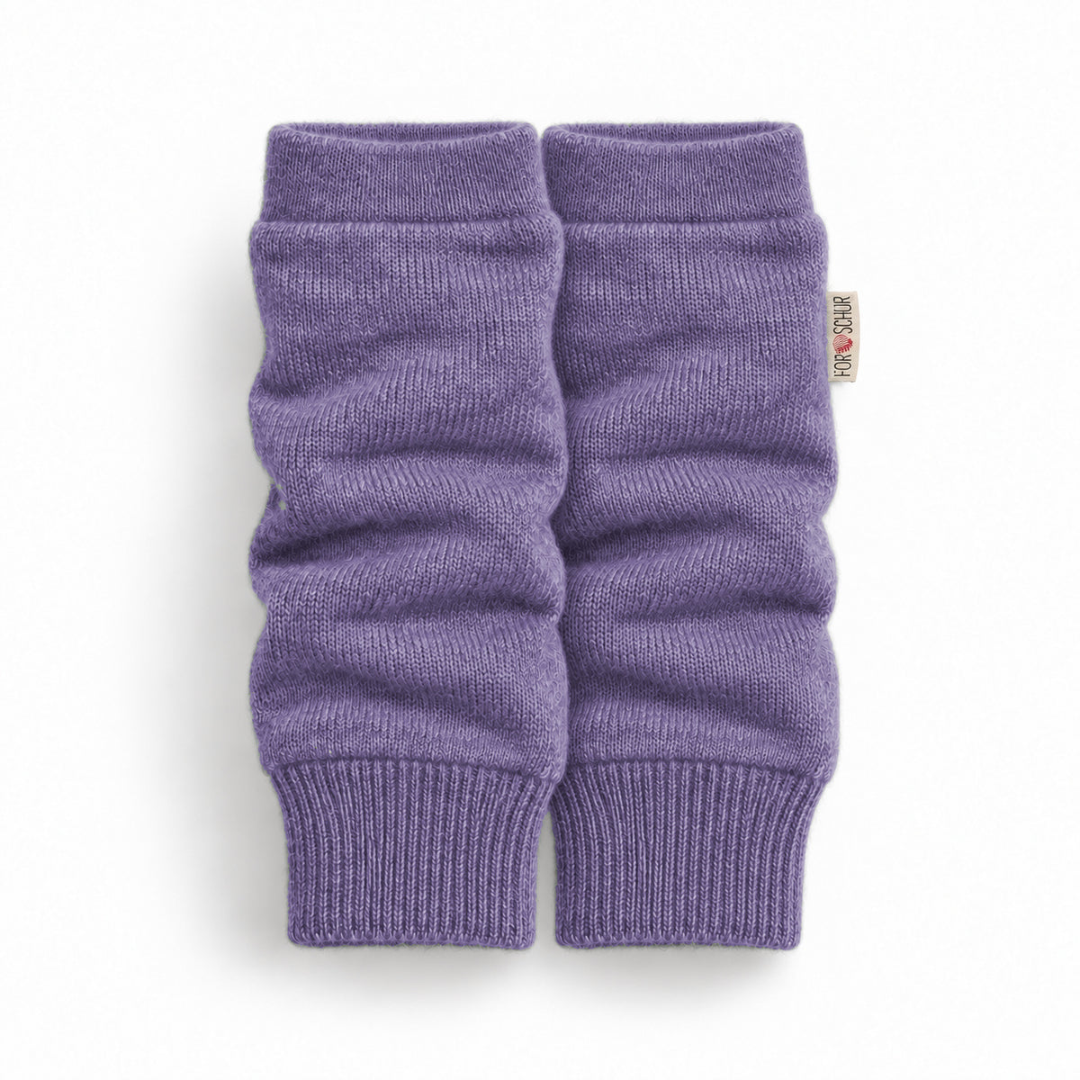 Kaschmir Stulpen für Babys in Lila, genäht in Berlin