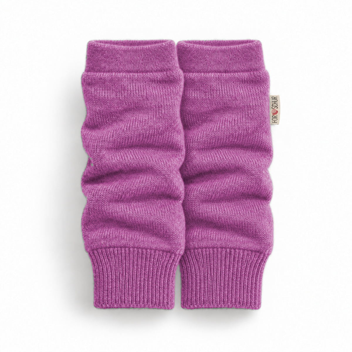 Kaschmir Stulpen für Babys in Lila, genäht in Berlin