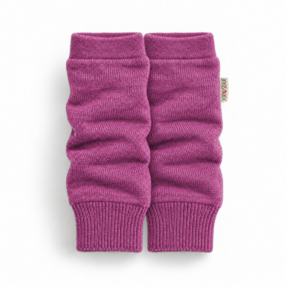 Kaschmir Stulpen für Babys in Lila, genäht in Berlin
