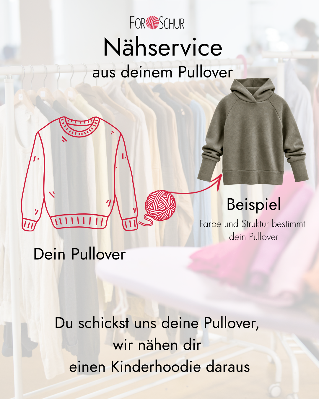 Nähservice: Hoodie