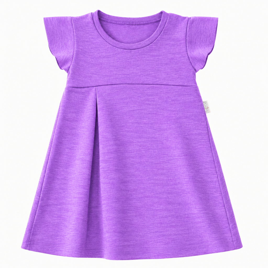 Sommermerino Kleid mit der Falte