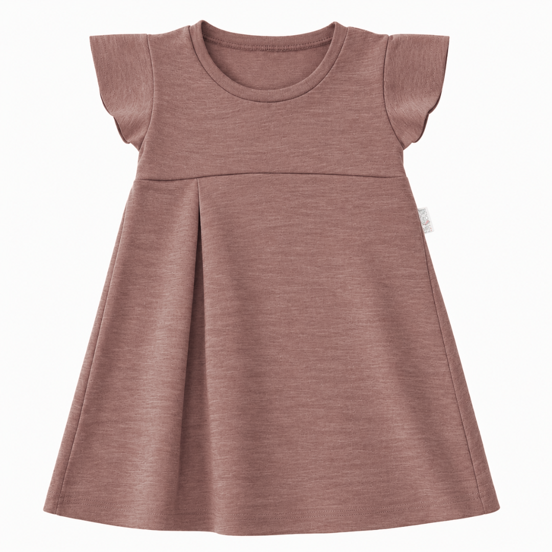 Sommermerino Kleid mit der Falte