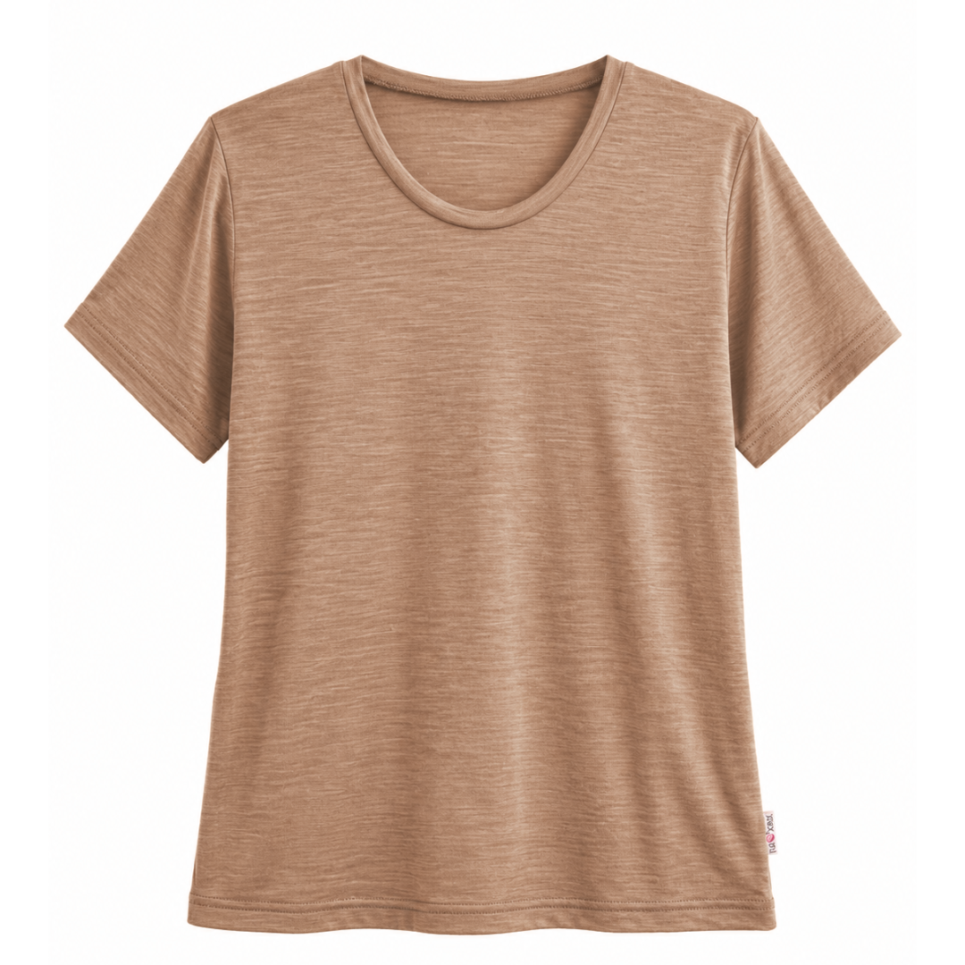 Damen Basic T-Shirt - Merino & Lyocell