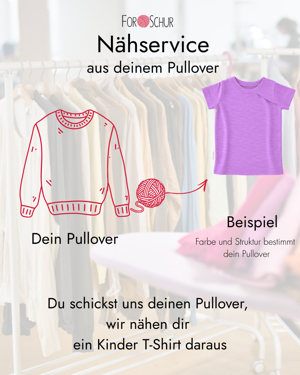 Nähservice: T-Shirt mit der Falte
