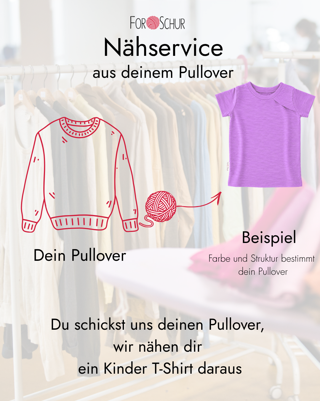 Nähservice: T-Shirt mit der Falte