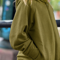 Every Day Merino Kinder Kapuzenjacke mit Taschen Helle Olive