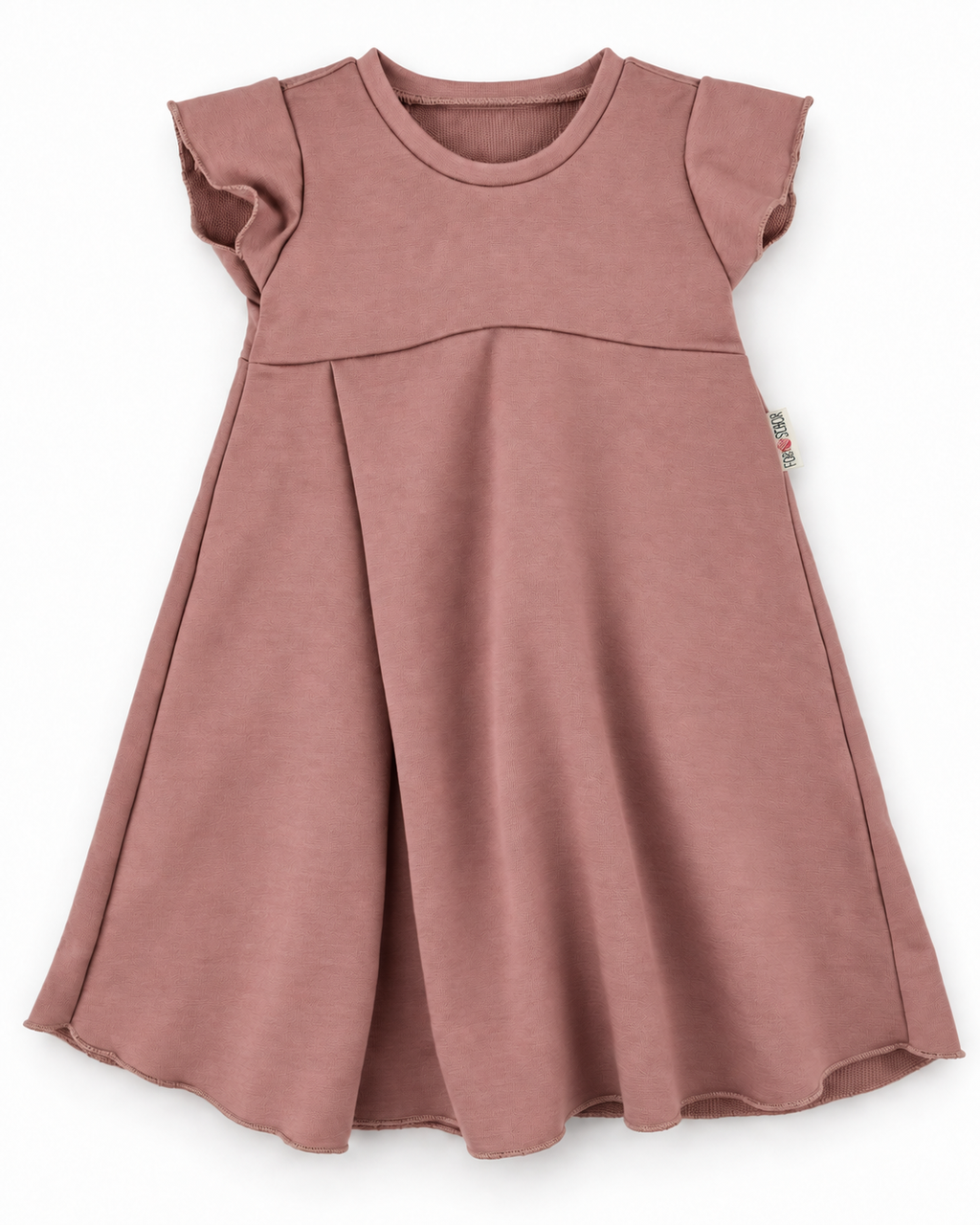 Kleid mit der Falte aus Every Day Merino in Anemone, ForSchur