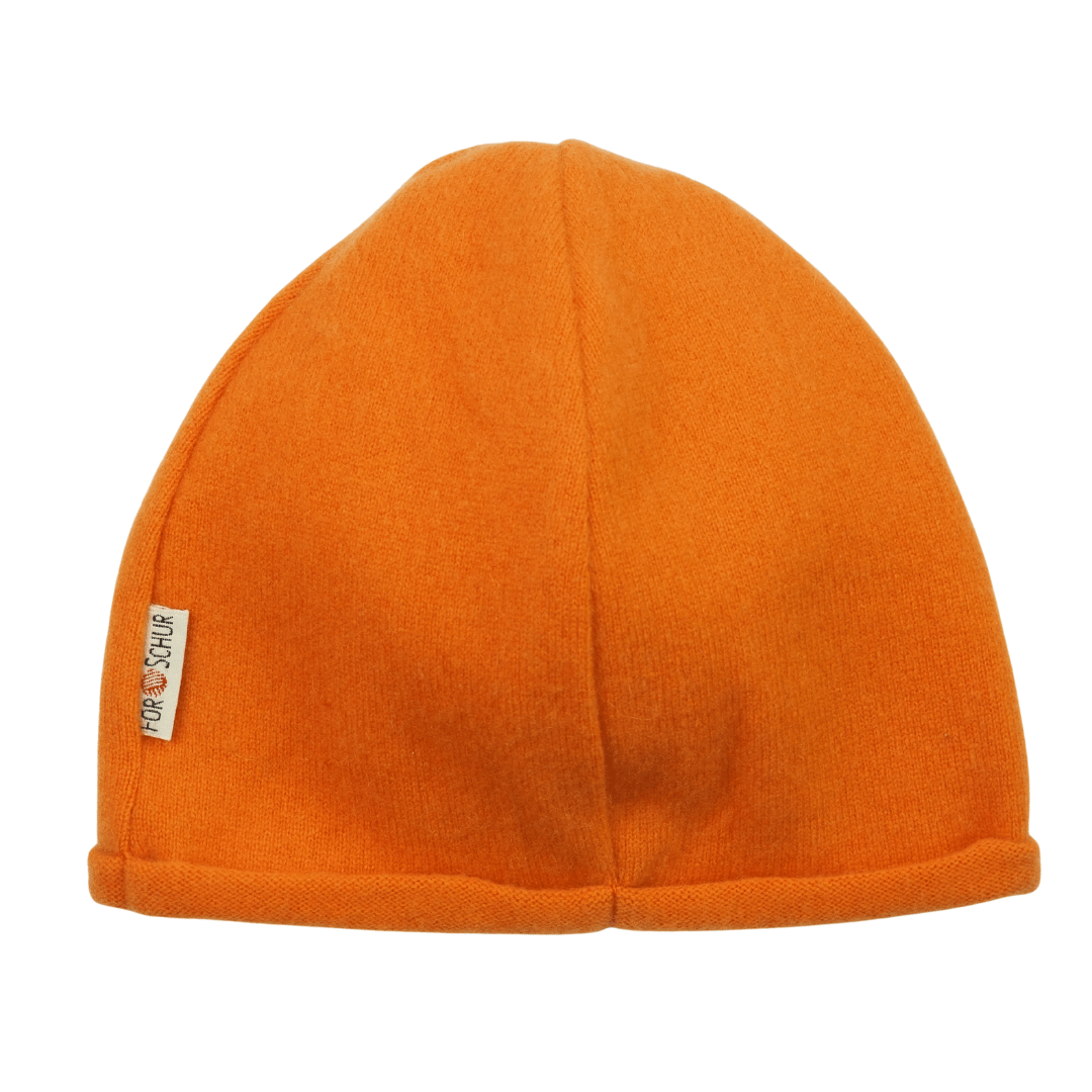 Upcycling Kaschmir Beanie Orange