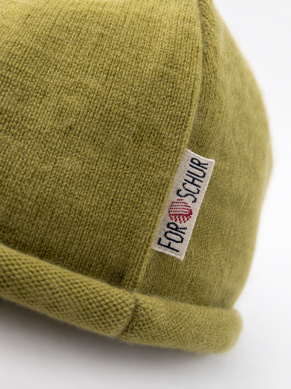 Kaschmir Kinder Beanie Grün