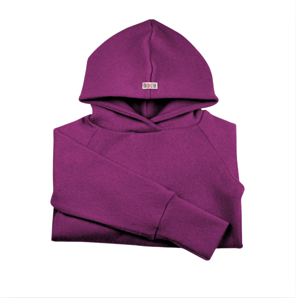 Kaschmir Kinder Hoodie Lila