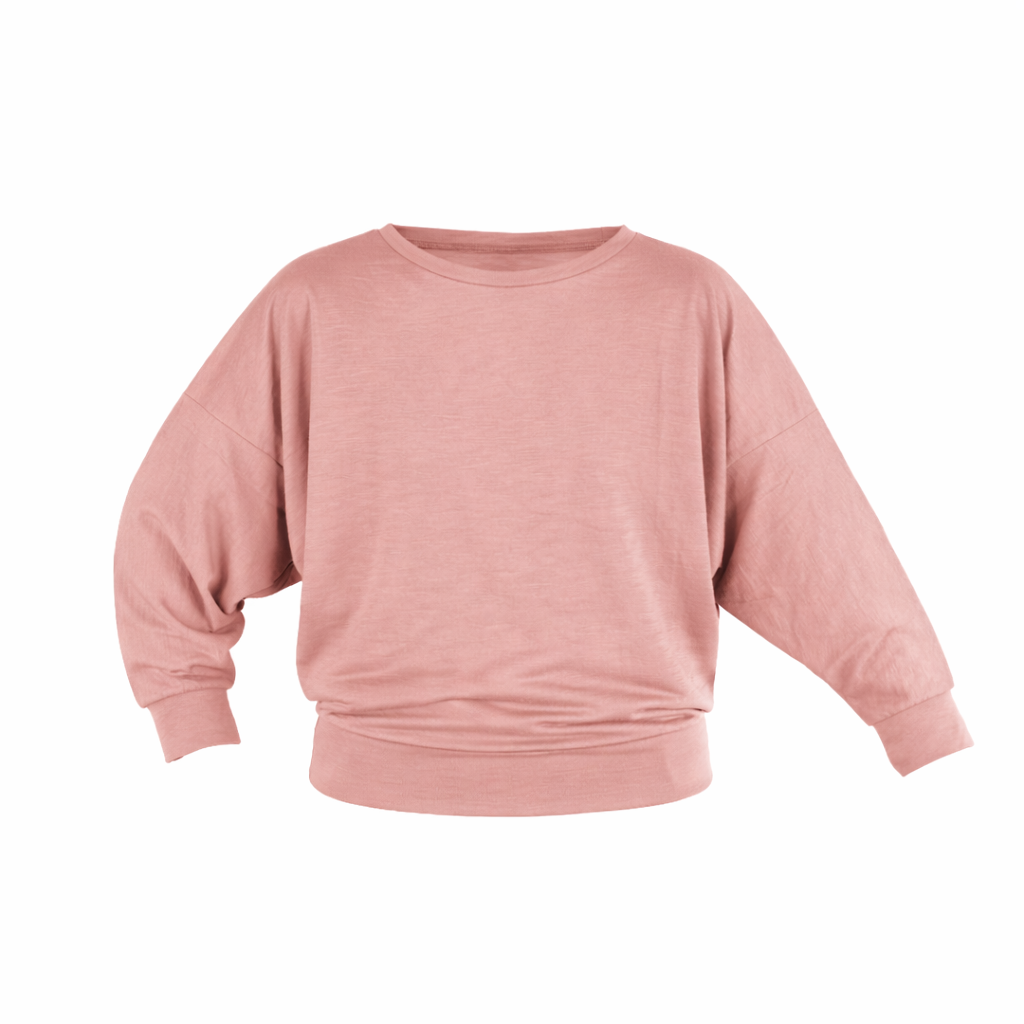 Fledermauspullover Kinder Sommermerino Muschel