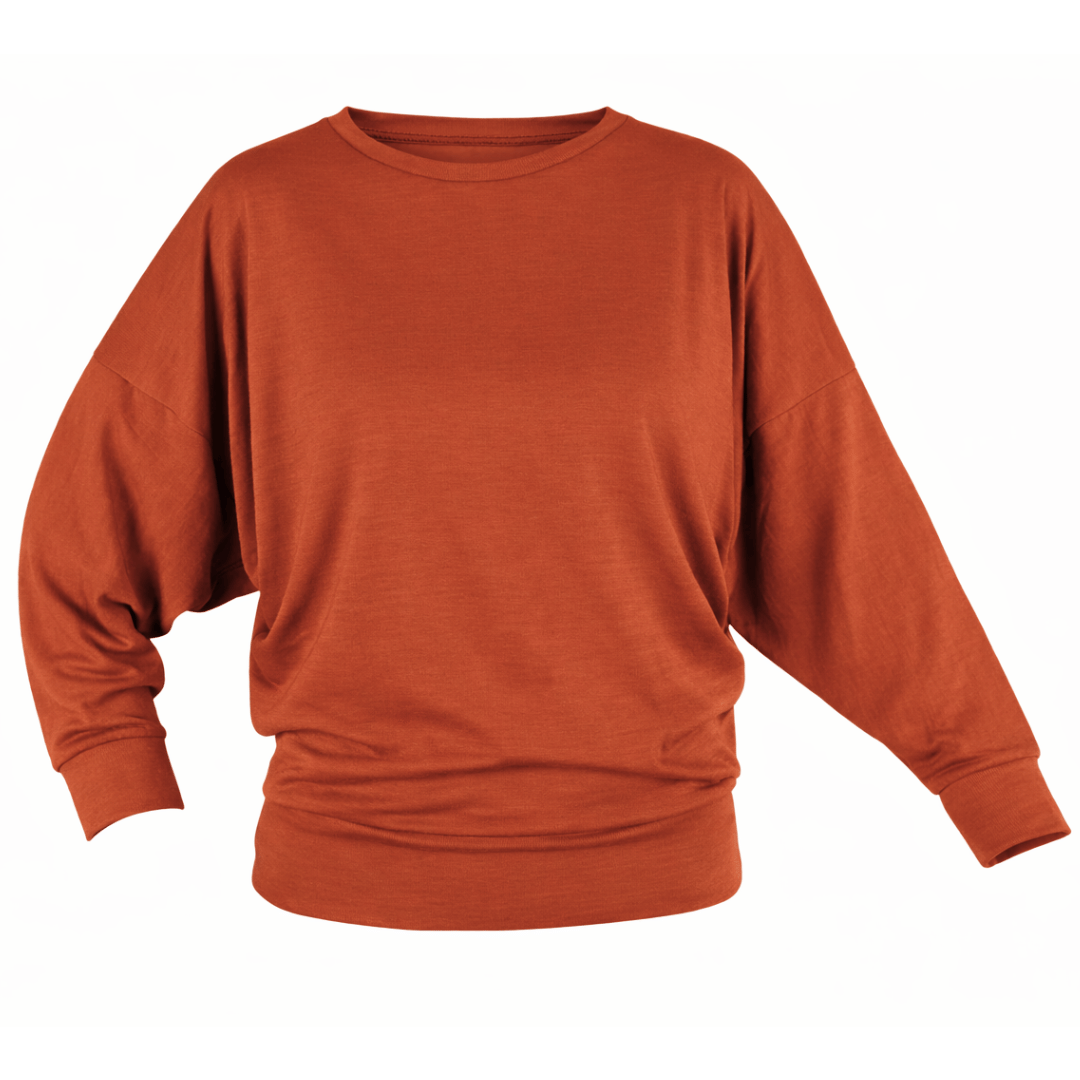 Sommermerino Fledermauspullover Kinder Bernstein