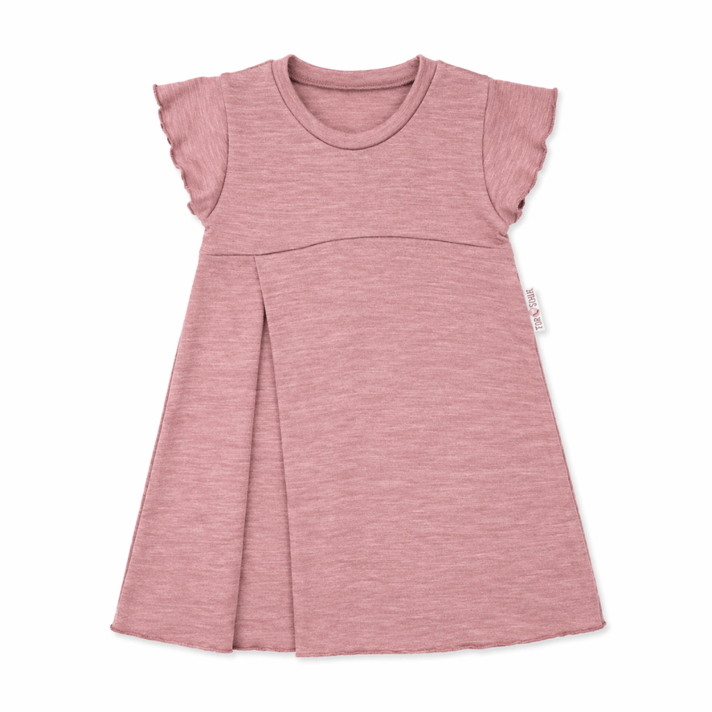 Sommermerino Kleid mit der Falte