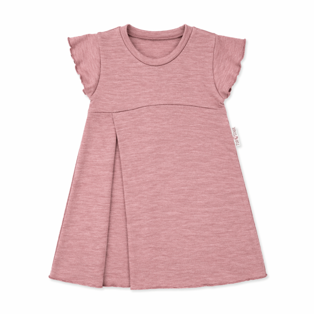 Sommermerino Kleid mit der Falte