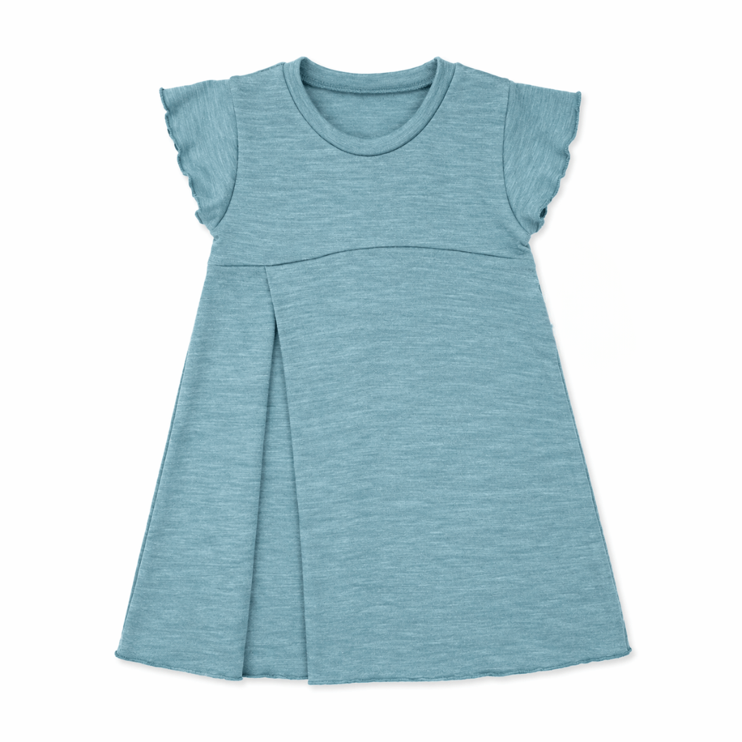 Sommermerino Kleid mit der Falte